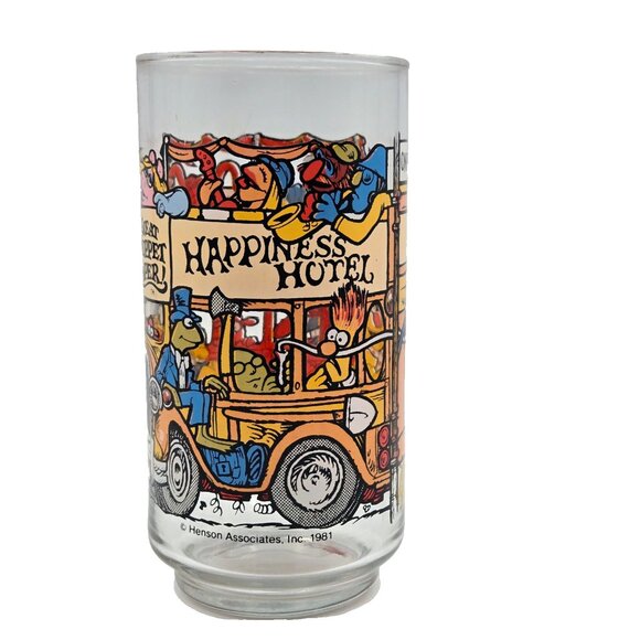 McDonald's Other - McDonald’s 1981 The Great Muppet Caper Happiness Hotel Vintage Glass Muppets Rea